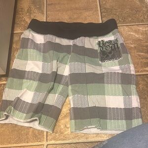 Women’s Volcom Green and Gray Bermuda Shorts